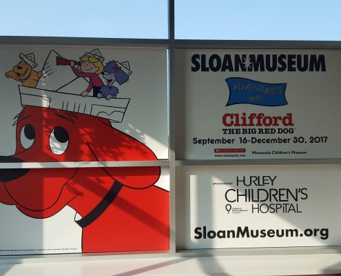 Flint Farmers Mkt on Glass Window Graphics