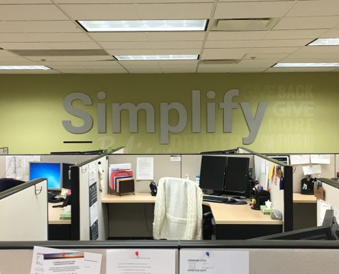 Dimensional Wall Sign